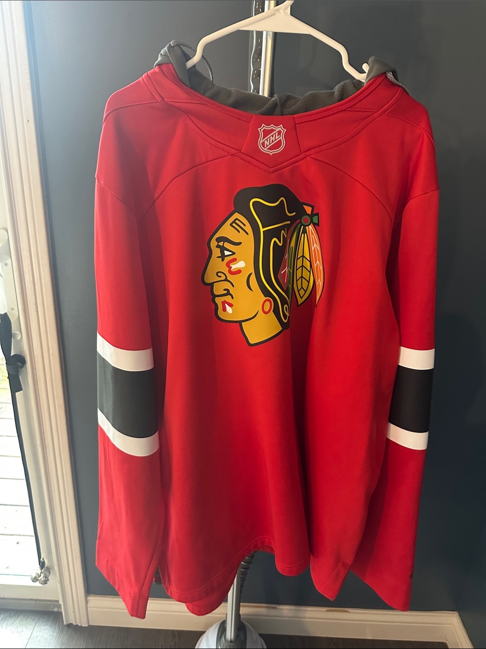 adidas Red Chicago Blackhawks Pullover Hoodie